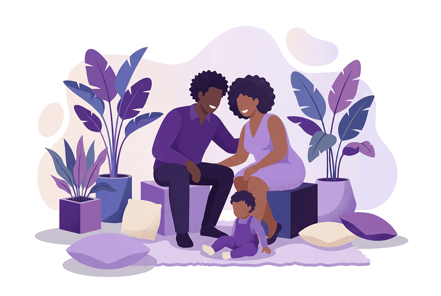 Parent and child reading together