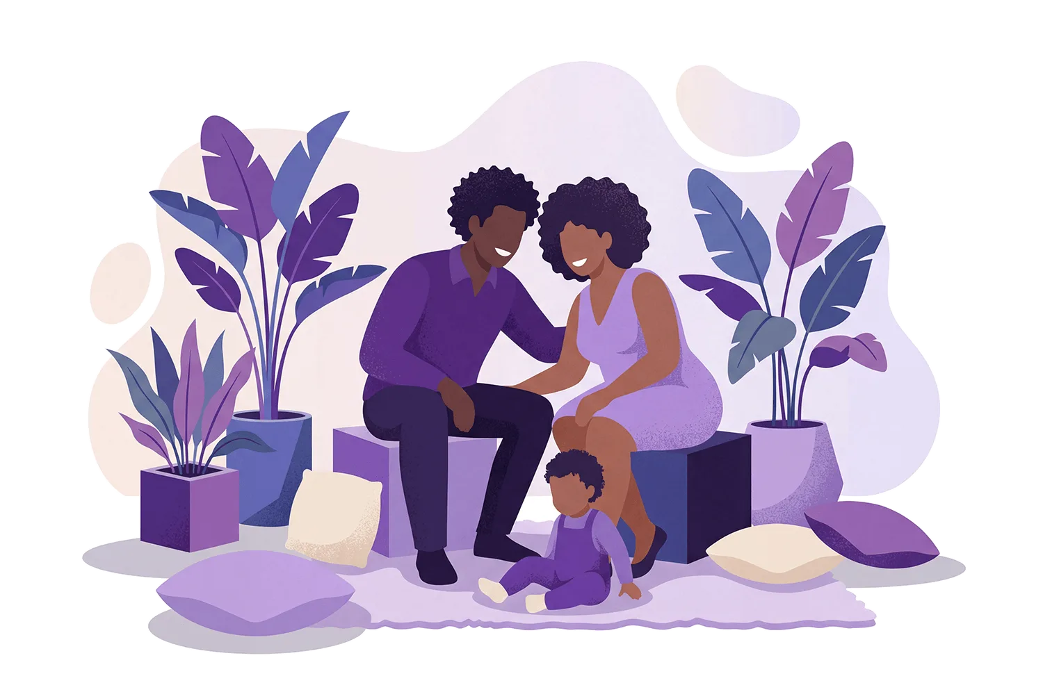 Parent and child reading together
