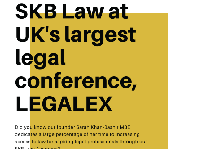 SKB Law’s founder invited to speak at UK’s largest legal conference – LegalEx 2020